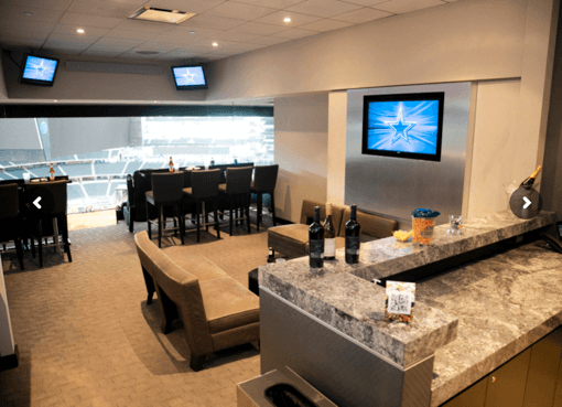 cowboys stadium suites - 18 seat suite